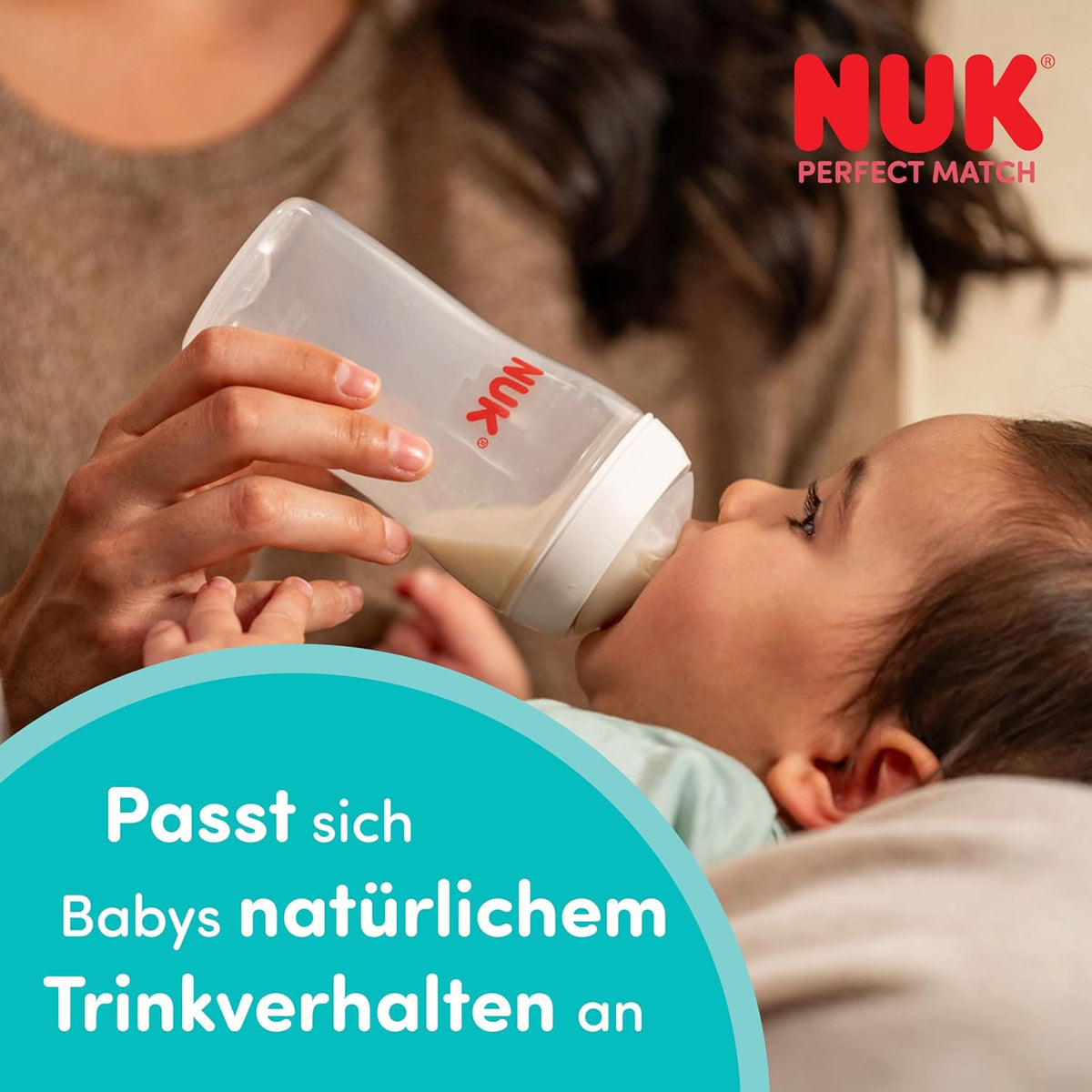 NUK First Choice+ Baby Bottle Starter Set | 0–6 months | 4 bottles with Temperature Control &amp; Bottle Box | Anti-Colic Air System | BPA-free | Disney Winnie the Pooh 