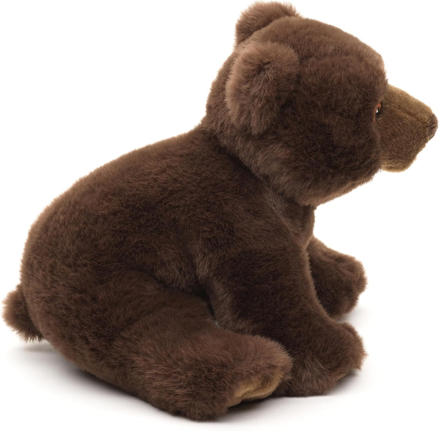Uni-Toys - Eco-Line - Braunbär, sitzend - 100% recyceltes Material - 20 cm (Länge) - Plüsch-Bär - Plüschtier, Kuscheltier, Braun