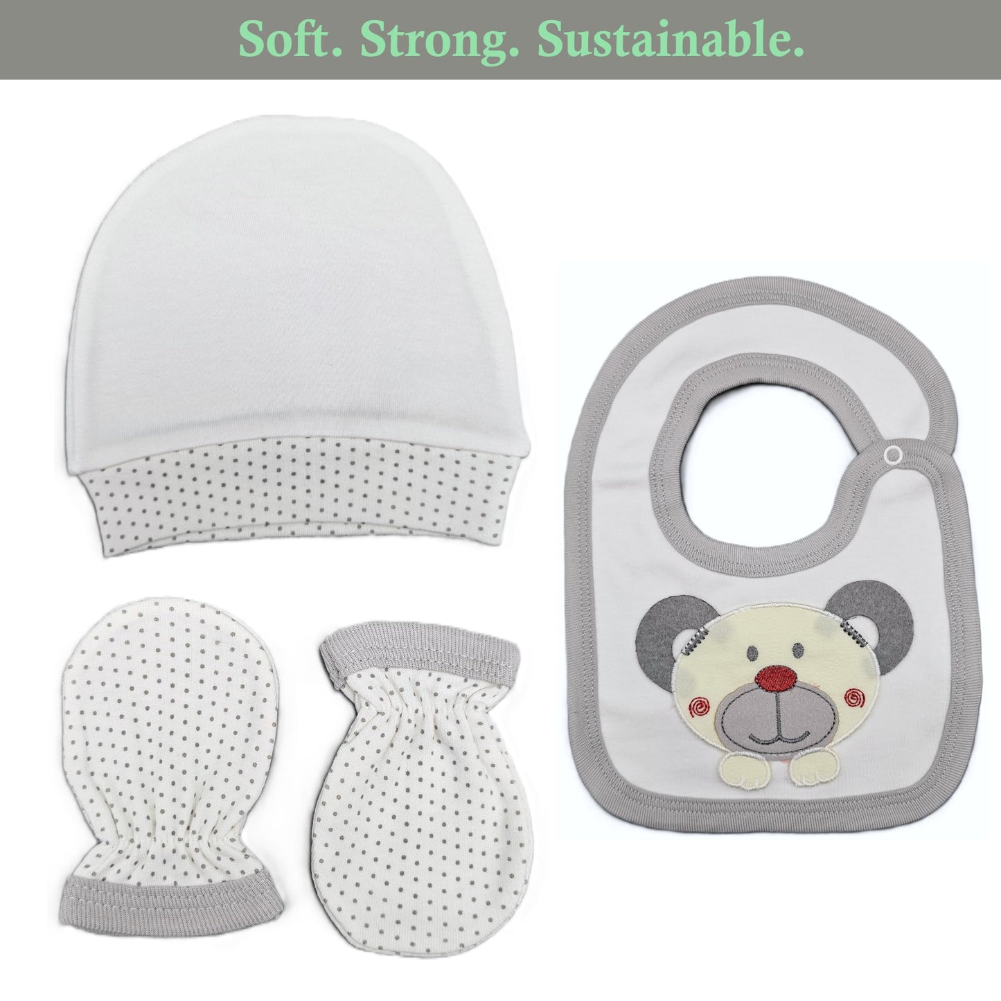 Newborn Baby Gift Set 100% Natural Cotton First Equipment Unisex Clothing Gift Set Baby Equipment for Babies 0-4 Months, koala