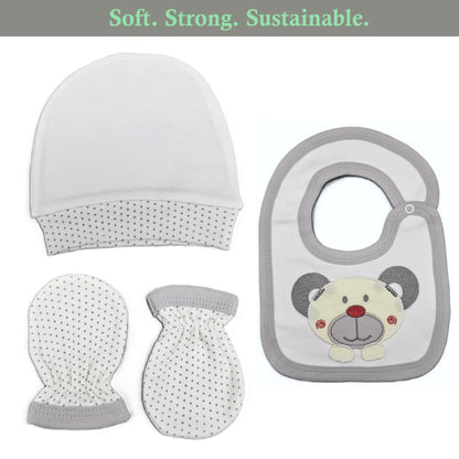 Newborn Baby Gift Set 100% Natural Cotton First Equipment Unisex Clothing Gift Set Baby Equipment for Babies 0-4 Months, koala