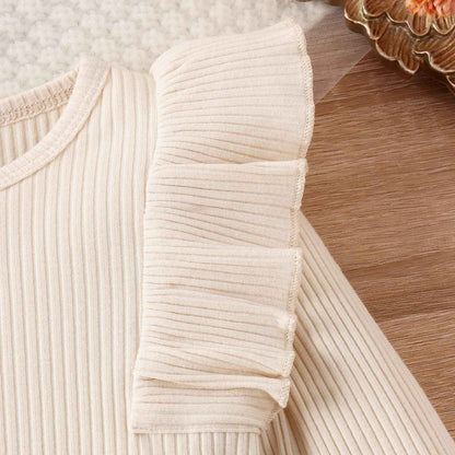 Geagodelia Baby Girl Clothing Outfit Baby Clothing Set Long Sleeve Top + Skirt Newborn Soft Baby Set Two Piece