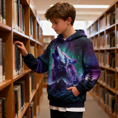 Fanient Children's / Boys' / Girls' Hoodies, 3D Print, Vivid Animal Cartoon Graphic Sweatshirt, Pocket Pullover Hoodie for 6-16 Years 