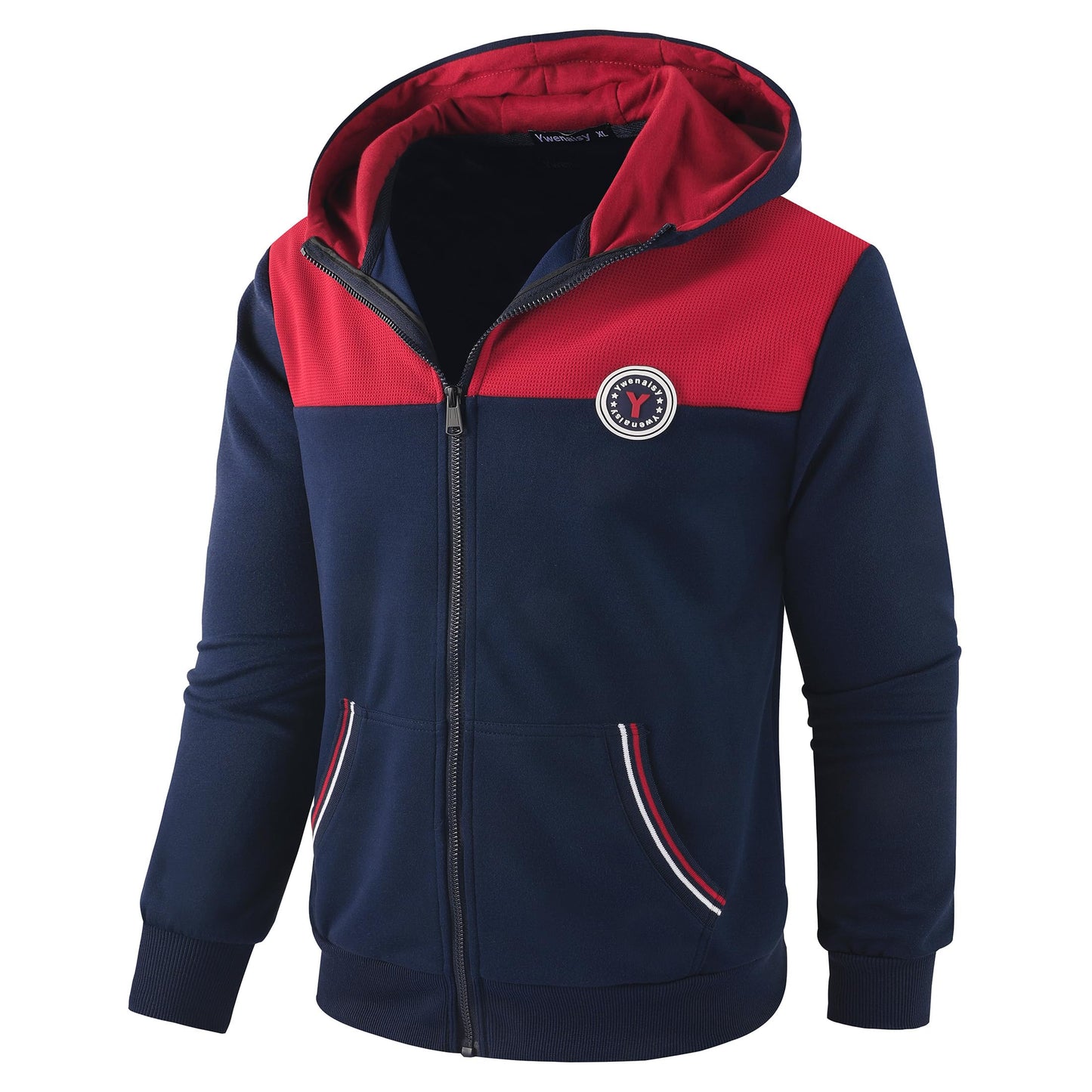Ywenaisy Sweatjacke Jungen Zip Jacke Jungen Pullover Jungen mit Kapuze Zip Hoodie Kinder Jungen Sweatshirts Kapuzenpullover für Jungen Streetwear Hoodie Jungen für Jahre 8-16 und Höhe 116-170 cm