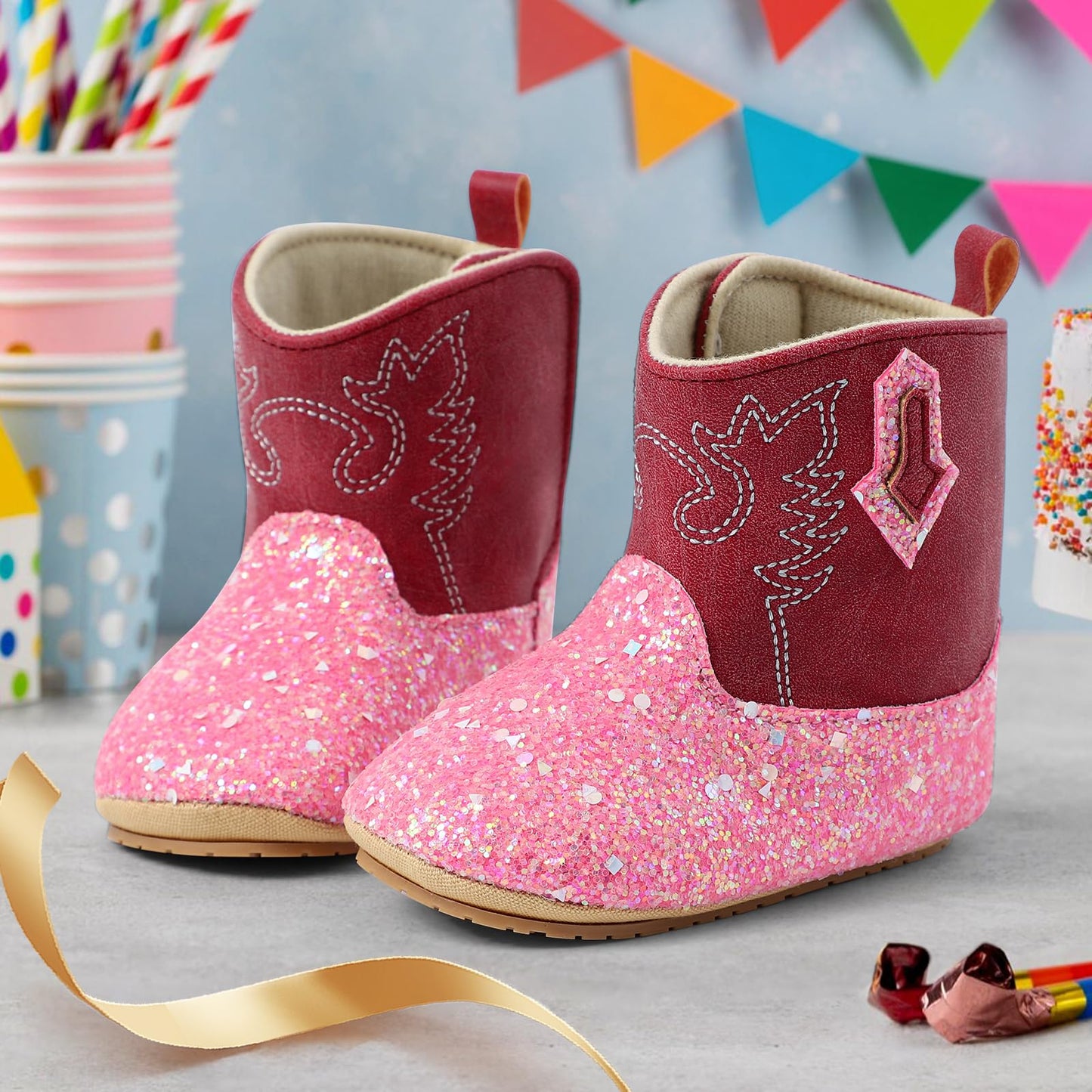 LACOFIA Baby Boys Girls Winter Boots Non-Slip Baby Winter First Walking Shoes Wellington Boots, Aa