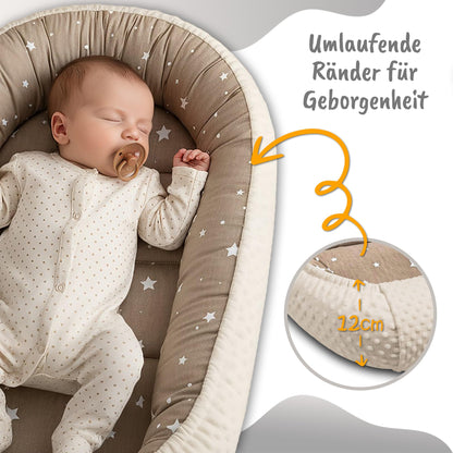 Nestchen Baby - Babynestchen Neugeborene Minky Babynest für Kinderbett Vielseitiges tragbar Nest kuschelnest zubehör für babybett warm Winter coccon Teddybären