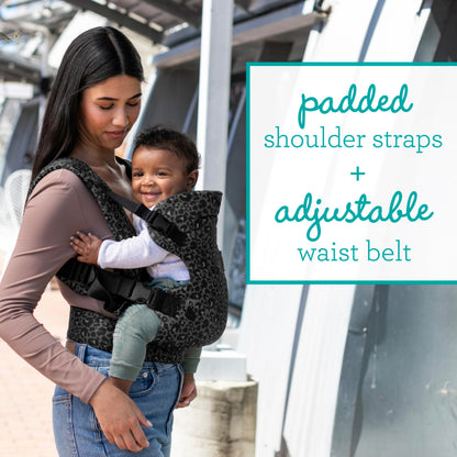 Infantino Flip Advanced 4-in-1 Babytrage, Ergonomisch, Umwandelbar, mit Blickrichtung Nach Innen und Außen, Vorne und Hinten Tragbar für Neugeborene bis Kleinkinder von 3,6-14,5 kg, Grau