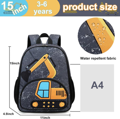 Kinderrucksack Jungen Kinder Rucksack Tagesrucksack Vorschulrucksack Kindergartentasche Schulrucksack für Schule Kita 38cm 3-8Y