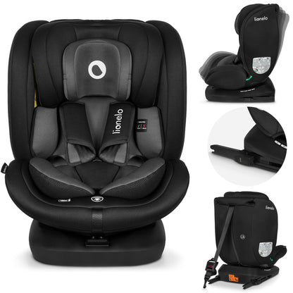 LIONELO Bastiaan i-Size One 360o drehbarer Autositz für Kinder von 40-150 cm, Montage in Fahrtrichtung und entgegen der Fahrtrichtung möglich, ISOFIX Pas TopTether Einstellbare Rückenlehne - Meloni2