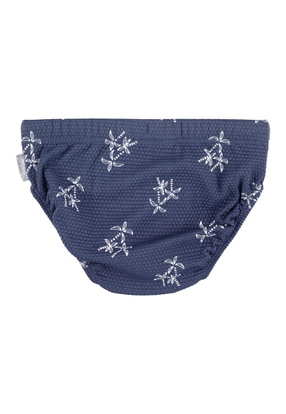 Sterntaler Badehose Palmen Jungen aus Bademodenstoff mit Palmendruck - Badehose Baby mit Windeleinsatz bis Größe 86/92 und UV Schutz 50+ für Sonnentage am Strand