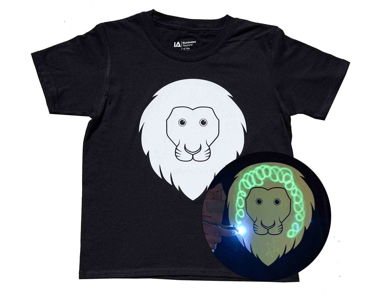 Illuminated Apparel Leuchtet Im Dunkeln Interaktives Leucht-T-Shirt