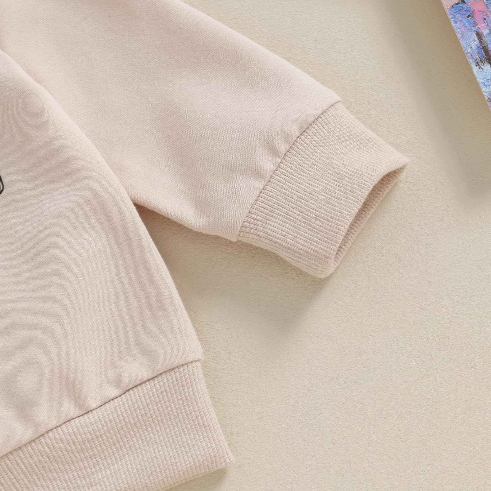 Geagodelia Baby Girl Clothing Outfit Set Long Sleeve Sweatshirt + Leopard Trousers Newborn Soft Baby Set Mama's Mini 2-Piece