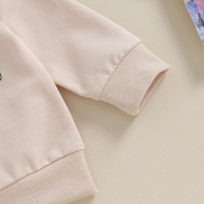 Geagodelia Baby Mädchen Kleidung Outfit Set Langarm Sweatshirt + Leopard Hose Neugeborenen Weiche Baby Set Mama’s Mini 2-teilig