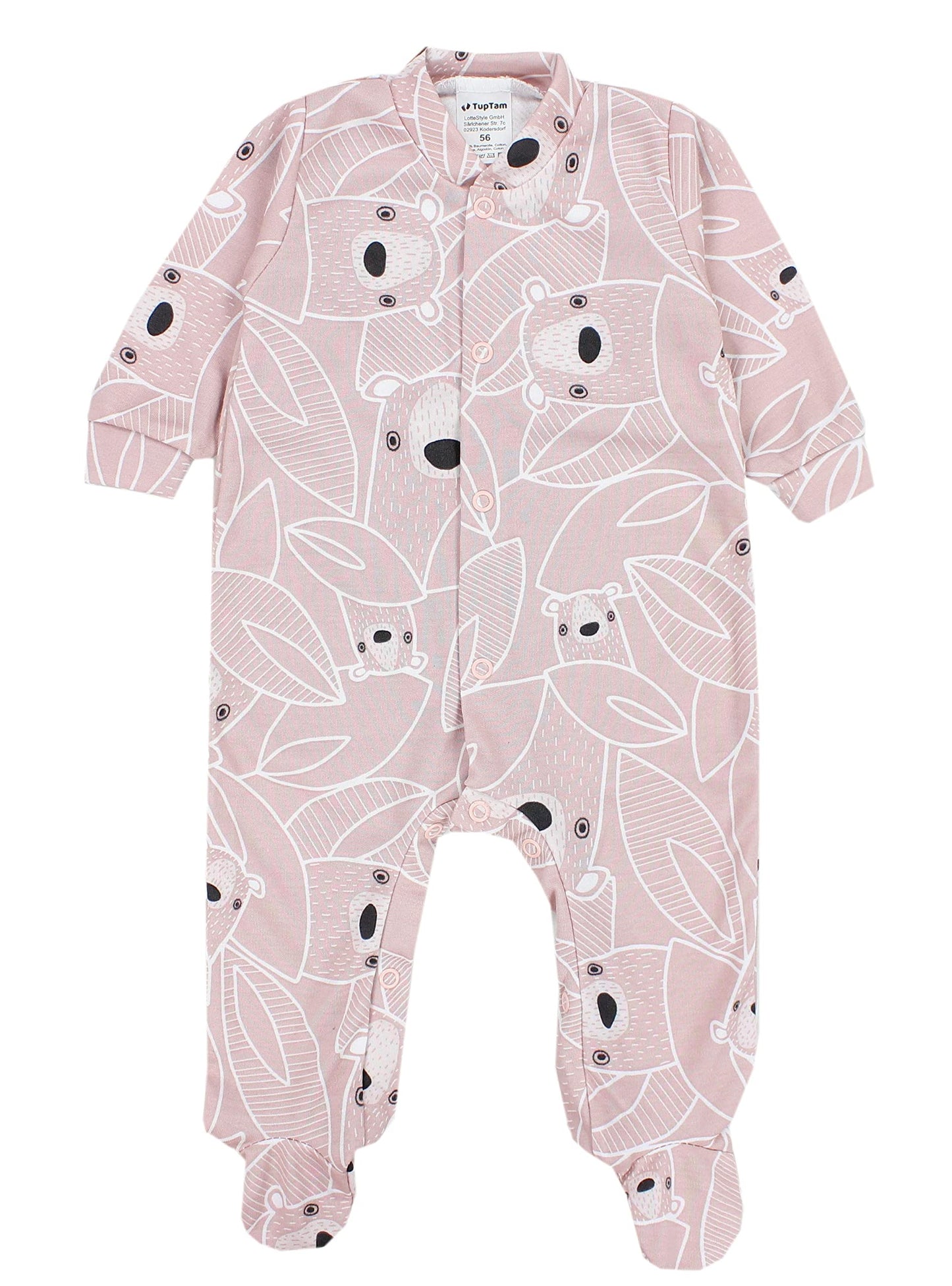 TupTam Baby Mädchen Schlafstrampler mit Fuß 3er Pack