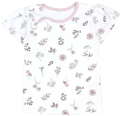 TupTam Baby Mädchen Kurzarm T-Shirt Gemustert Bunt 5er Set