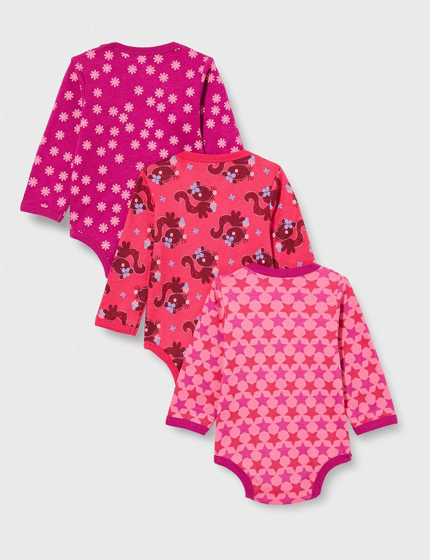 Unisex Baby Bodysuit, Langarm, 100% Baumwolle (3er und 6er Pack)