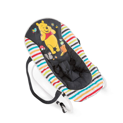 hauck Babywippe Rocky für Babys ab Geburt bis 9 kg, Einhändig Verstellbare Rückenlehne, Schaukelfunktion und Wippfunktion, Leicht Tragbar mit Tragegriff, 3-Punkt-Gurt (Disney Mickey Stars)