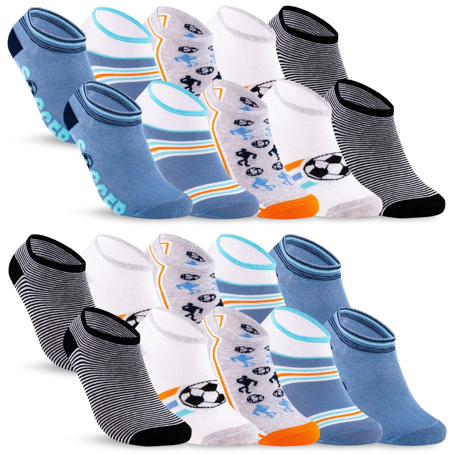 10 pairs of children's sneaker socks boys &amp; girls cotton children's socks 
