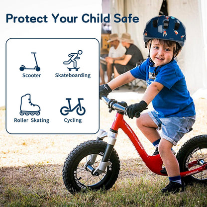 FAYDUDU Toddler Helmet Children's Bicycle Helmet Baby Multi-Sport Adjustable Helmet Sports Helmet Cycling Bicycle Scooter Skateboard Helmet Lightweight for Children Boys Girls from 2-8 Years Old