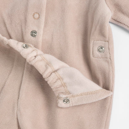 Chicco, Baby-Strampler für Jungen und Mädchen aus warmem und weichem Velours, mit praktischer Knopföffnung, ideal für den Winter, Babykleidung für 0-24 Monate, entworfen in Italien