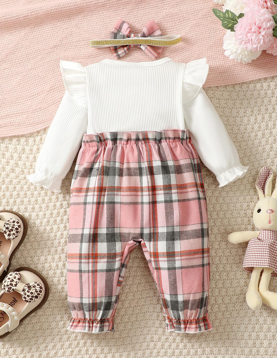 Neugeborenes Baby Mädchen Kleidung Langarm Rüschen Overall Bowknot Strampler Infant Mädchen Herbst Winter Outfits