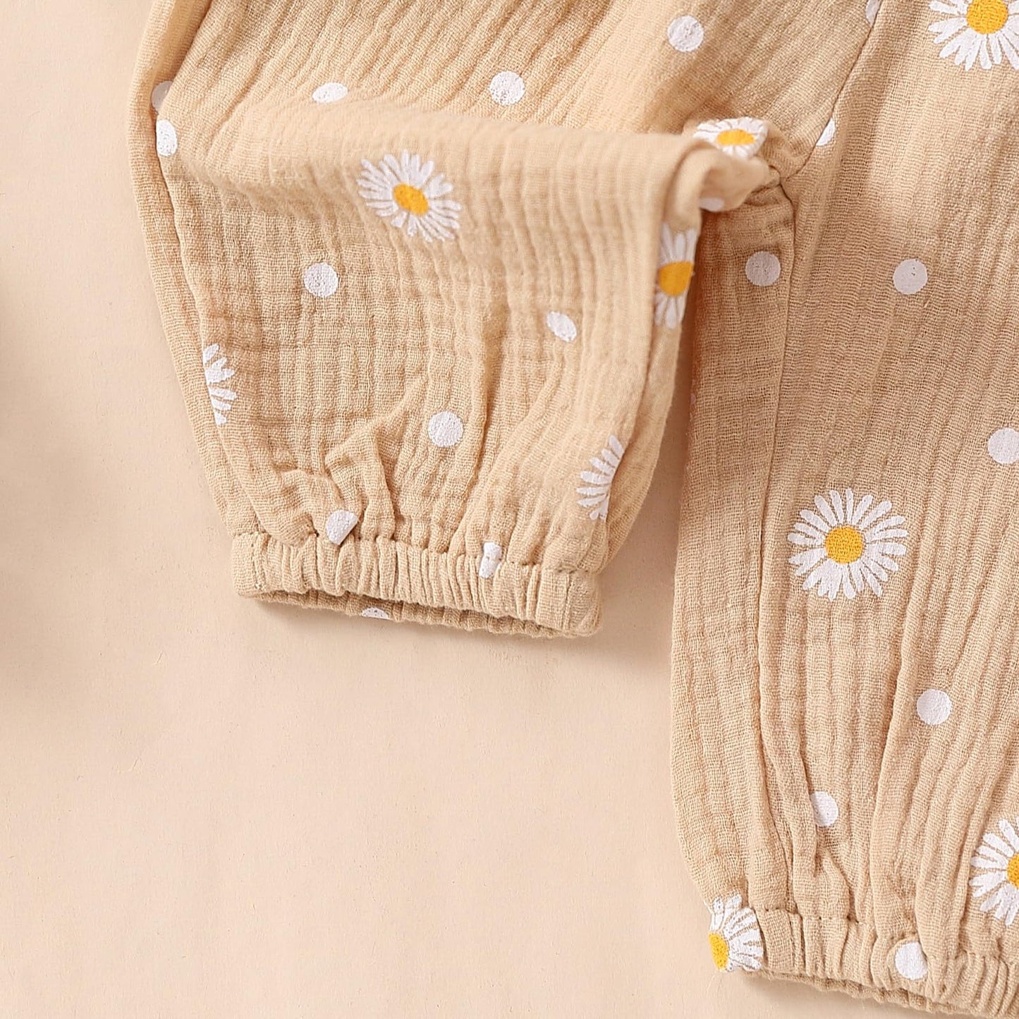 Geagodelia Baby Mädchen Kleidung Babykleidung Outfit Set Langarm Body Strampler + Gänseblümchen Hose + Stirnband Neugeborene Weiche Babyset