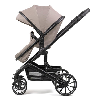 Pixini Neyla Combi Pushchair with Accessories (3-in-1 Set with Baby Seat Black/Black)