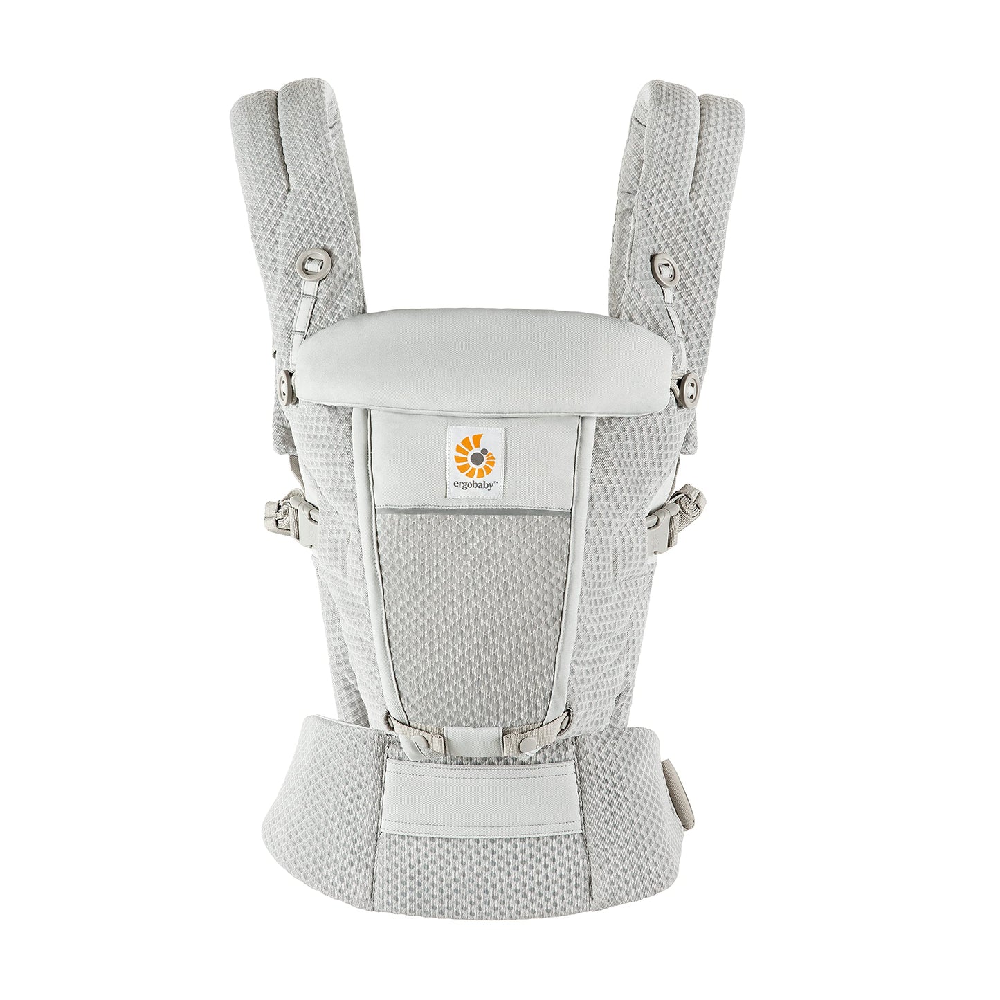 Ergobaby Adapt Babytrage für Neugeborene ab Geburt, 3-Positionen SoftFlex Mesh Ergonomische Babybauchtrage Rückentrage Baby-Tragetasche, Natural Beige, 1 Einheit