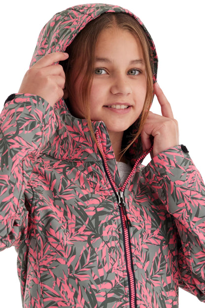 Killtec Girls' Softshell Jacket Print Softshell Jacket / Outdoor Jacket with Hood