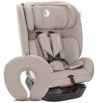 Lorelli Auto Kindersitz Voyager, Mitwachsender Autositz i-Size 40-150cm - Gruppe 0+/1/2/3 (0-36 kg), Babysitz ab Geburt, 5-Punkt-Gurt, Einstellbare Kopfstütze (Rosa) - Meloni2