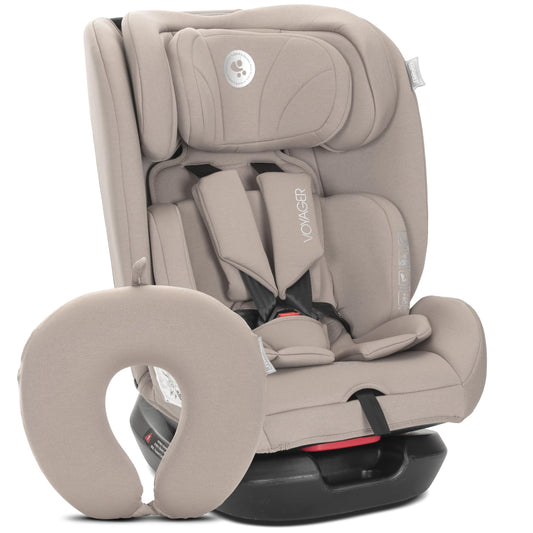 Lorelli Auto Kindersitz Voyager, Mitwachsender Autositz i-Size 40-150cm - Gruppe 0+/1/2/3 (0-36 kg), Babysitz ab Geburt, 5-Punkt-Gurt, Einstellbare Kopfstütze (Rosa) - Meloni2