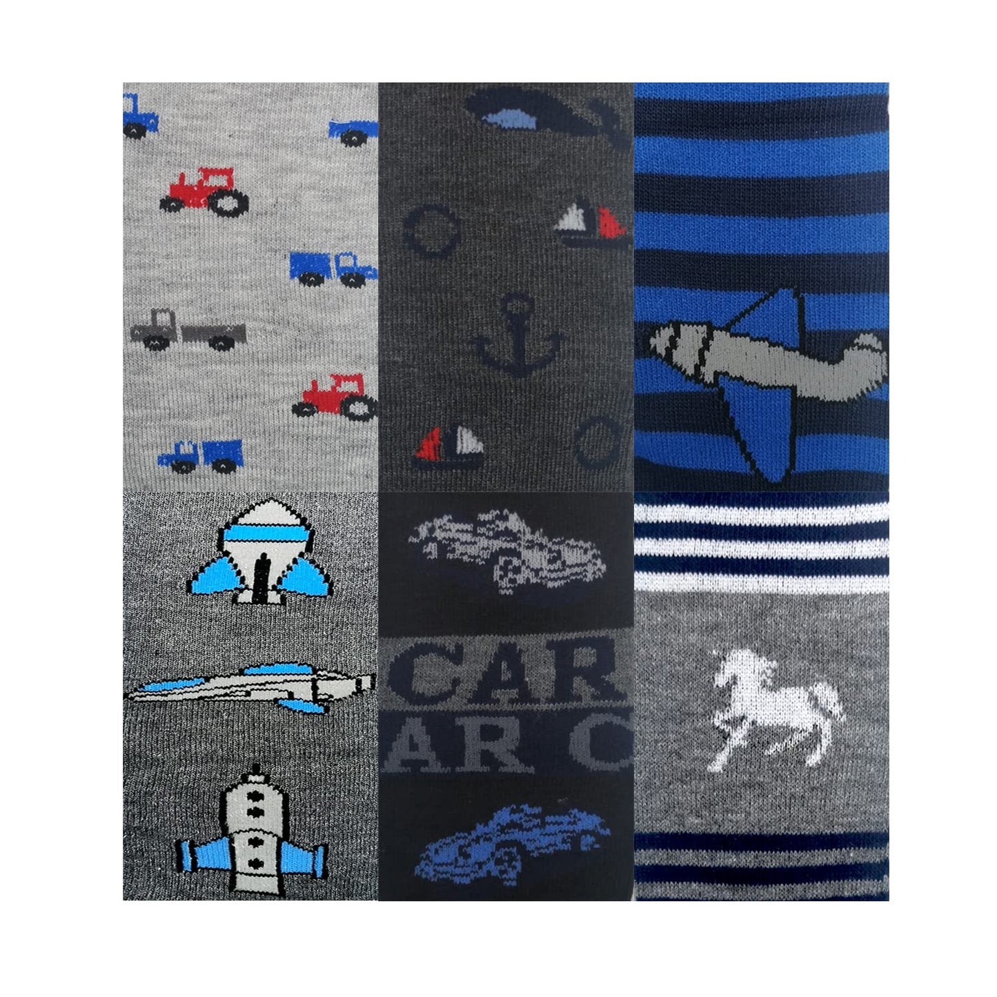 MRCC Pack of 6 boys children's knitted tights baby tights fine knitted cotton 12999