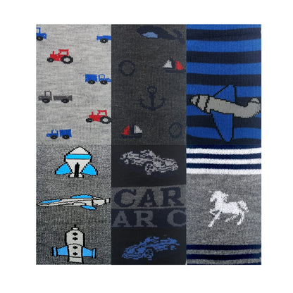 MRCC Pack of 6 boys children's knitted tights baby tights fine knitted cotton 12999