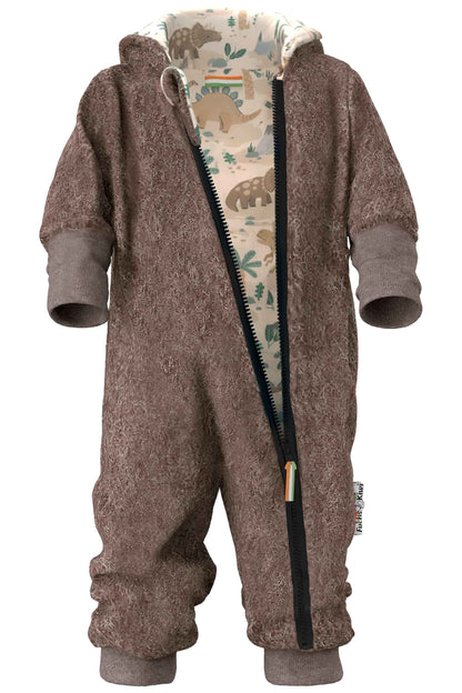 Fuchs & Kiwi Walkoverall Baby Boys - Natural Virgin Wool & Jersey Lining - Oeko-Tex, Skin-Friendly - Handmade in Berlin - Wool Walk Overall Baby & Toddler - Winter & Autumn