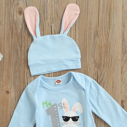 Baby Jungen Mädchen Ostern Kleidung Outfit Osterhase Baby Kleidung Set Körper Top + Hose Neugeborenen Weiche Baby Set Mein Erstes Ostern