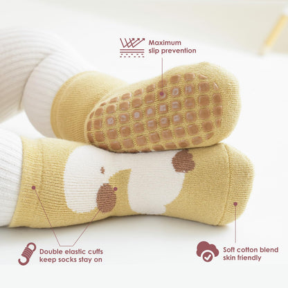 Simpeak Baby Socks, ABS Socks, Non-Slip Baby Socks, Non-Slip Baby Socks, Boys and Girls, Stopper Socks, Baby 0-36 Months