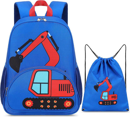 Kinderrucksack Jungen Kinder Rucksack Tagesrucksack Vorschulrucksack Kindergartentasche Schulrucksack für Schule Kita 38cm 3-8Y