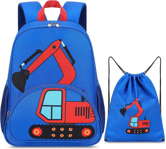 Kinderrucksack Jungen Kinder Rucksack Tagesrucksack Vorschulrucksack Kindergartentasche Schulrucksack für Schule Kita 38cm 3-8Y