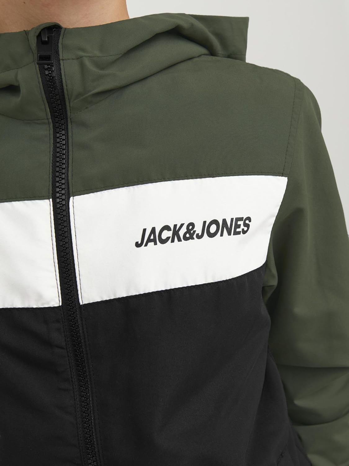 JACK &amp; JONES Jjerush Blocking Hood Bomber Sn Jr Boys Jacket 