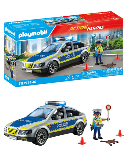PLAYMOBIL | Action Heroes | Polizei Streifenwagen | Polizeiauto | Spielzeugauto | Spielzeug für Kinder ab 4 Jahren | 71729