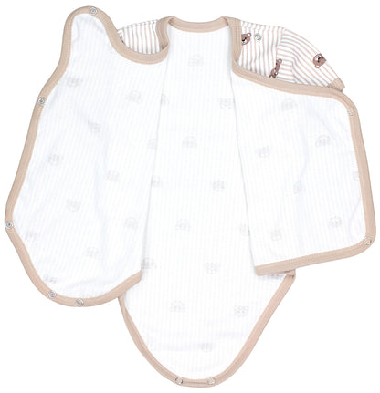 TupTam Baby Body Kurzarm Jungen – Wickelbody Kurzarm aus Baumwolle im 5er Set – OEKO-TEX Zertifiziert