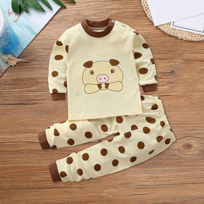 ZTFYKLIN Langärmlige Oberteile und Hosen mit Animal-Print für, und Mädchen, lockerer Loungewear-Anzug für 0 bis 9 Daddys Girls Outfit Mädchen Baby Kleidung Baby Set Junge Newborn