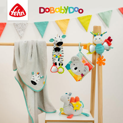 Fehn Waschlappen Lama - Waschhandschuh mit Tiermotiv - Badewannenspielzeug für fröhlichen Badespaß - Babywaschlappen für die Badewanne - weicher Handtuchfrottee für Babys und Kinder ab 0+ Monaten