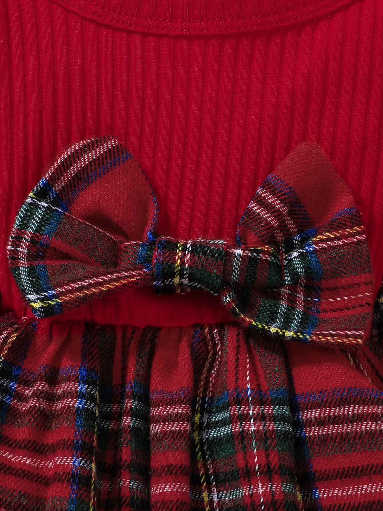 xuntao Newborn Baby Girl Christmas Clothes Long Sleeve Romper and Skirt Cute Winter Christmas Outfits Sets