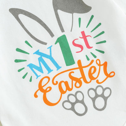 Baby Jungen Mädchen Ostern Kleidung Outfit Osterhase Baby Kleidung Set Körper Top + Hose Neugeborenen Weiche Baby Set Mein Erstes Ostern