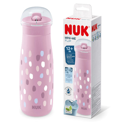 NUK Kiddy Cup Night Trinklernflasche | Schnabeltasse mit Leuchteffekt | 12+ Monate | Auslaufsicher mit harter Trinktülle | Clip und Schutzkappe | BPA-frei | 300 ml | Planeten (blau), 10255678 - Meloni2