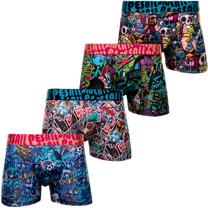Pesail 5-10 pack boys' boxer shorts made of modal/cotton sizes 110-176 underwear retro shorts underpants 