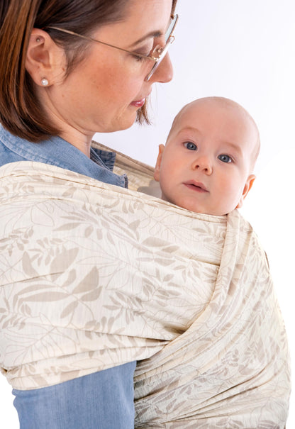manduca Sling - Babytragetuch - Elastische Babytrage für Neugeborene von der Geburt bis zu 15 kg - Bio-Baumwolle - GOTS zertifiziert