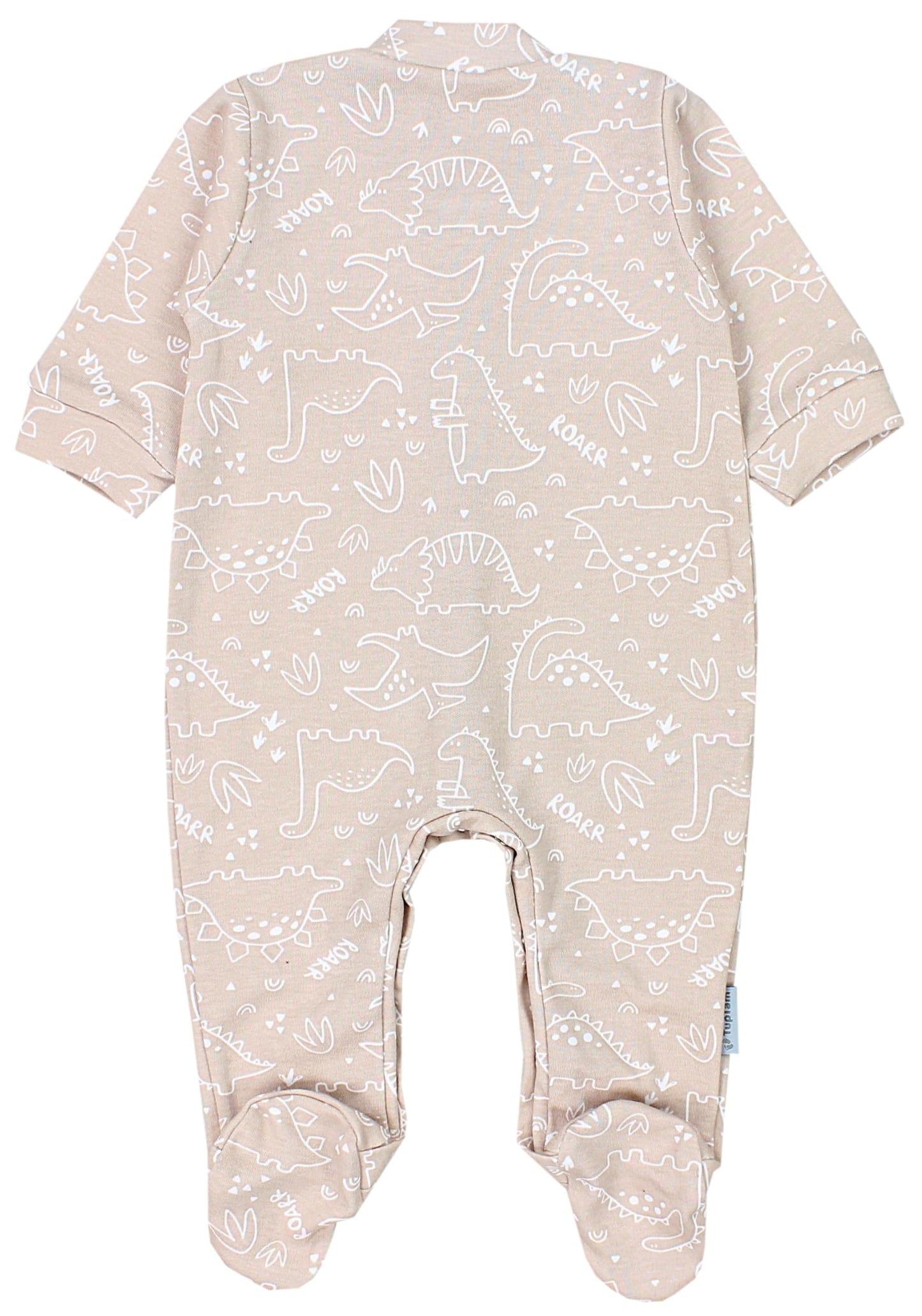 TupTam Baby Jungen Schlafstrampler Langarm Strampler Schlafanzug mit Fuß 3er Pack