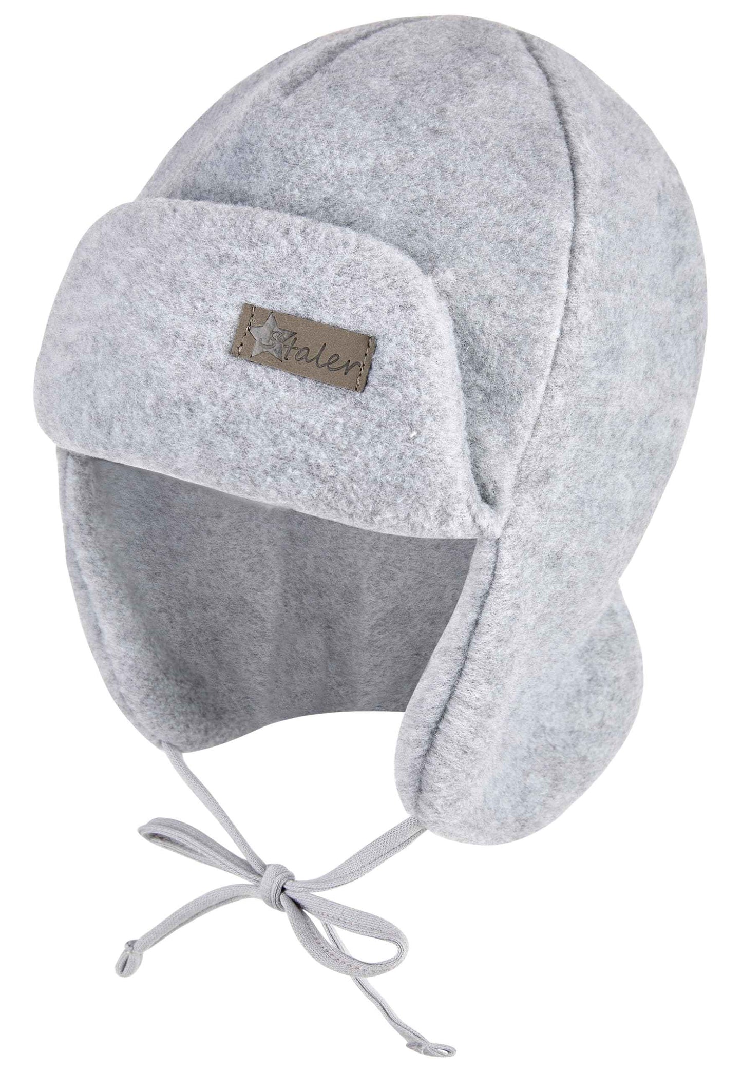 Sterntaler Aviator Hat with Ribbed Pattern - Subtle Striped