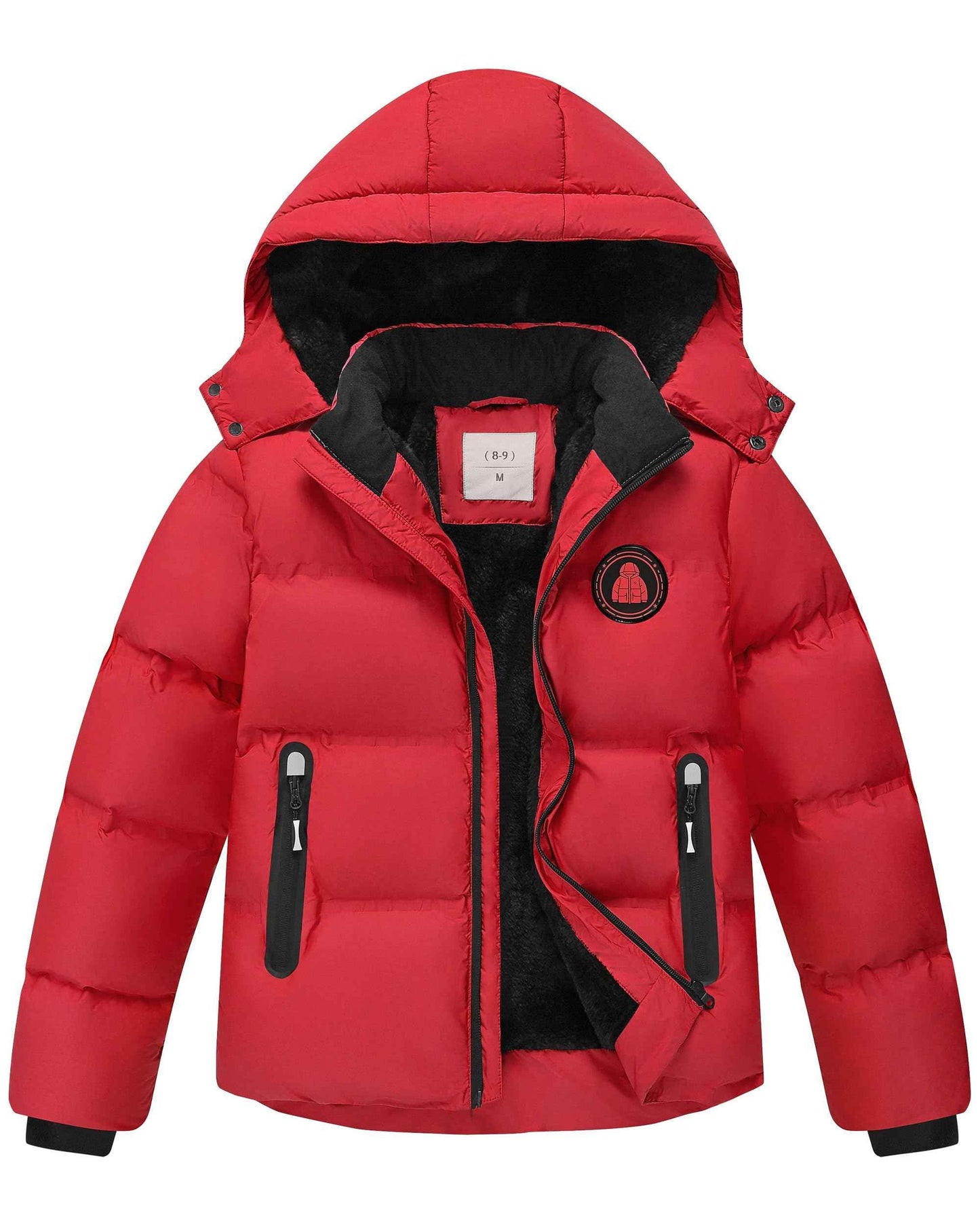 Winter Jacket Boys Girls Kids Jacket Warm Lined Puffer Jackets Children's Jackets Winter with Removable Hood Hiking Jacket